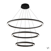 Люстра подвесная светодиодная Crystal Lux FORTUNA SP158W LED BLACK