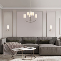 Люстра подвесная Eurosvet Abbey 60164/6 никель