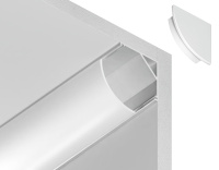 Профиль угловой круглый для ленты Ambrella light ILLUMINATION GP2100WH