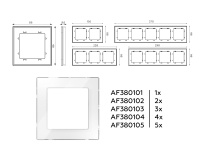 Рамка 3-постовая Ambrella Volt ALFA Platos AF330103