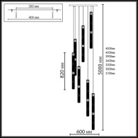 Светильник подвесной светодиодный Odeon Light COLLIER 5455/210L