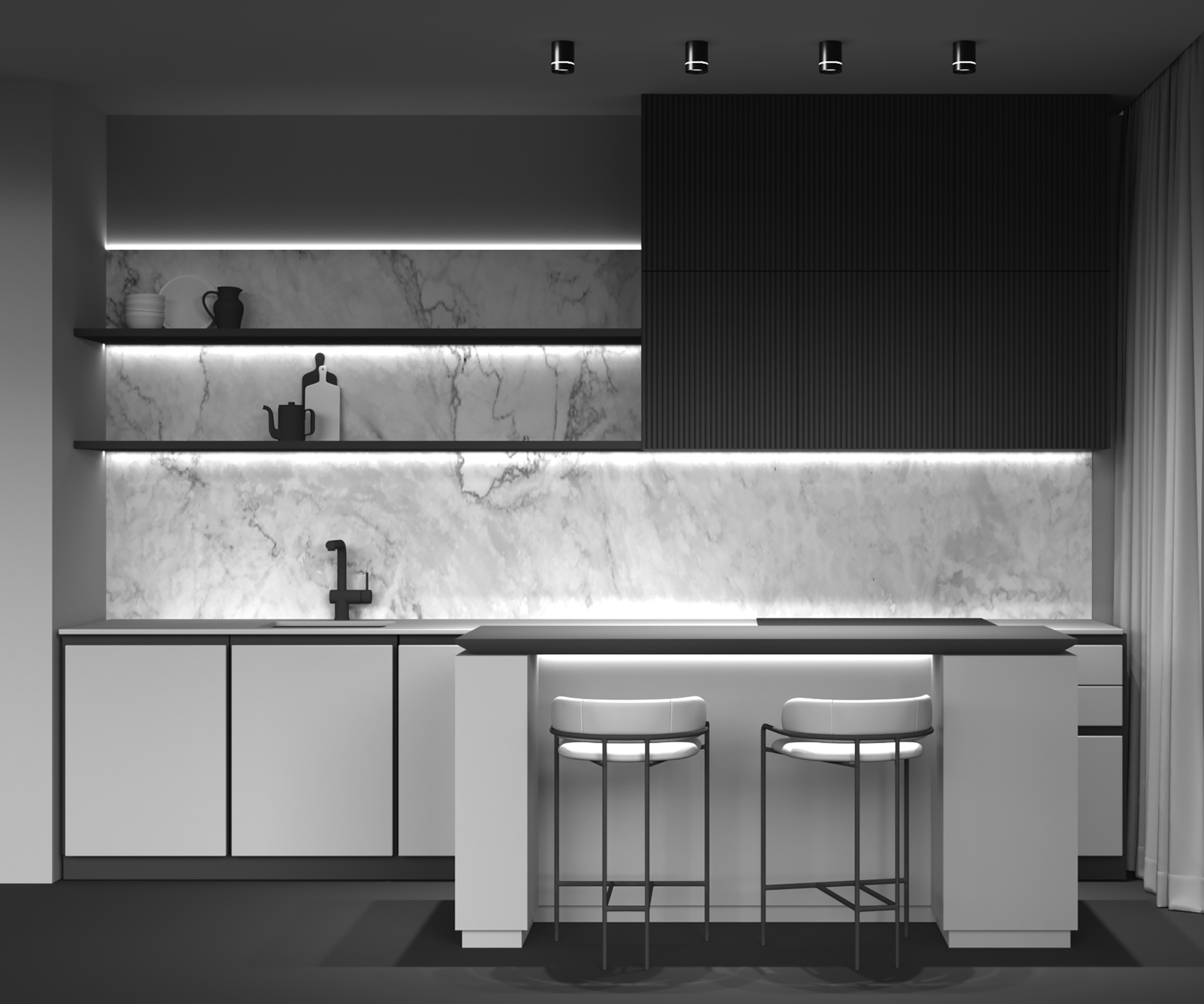 Светильник точечный светодиодный потолочный Maytoni Orlo C085CL-9W3K-B