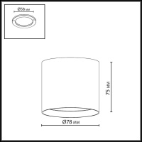 Светильник точечный потолочный светодиодный Odeon Light OBEN 7129/8CL