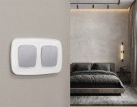 Комплект механизма 2-клавишного перекрестного выключателя 10A Ambrella Volt Omega MO503030