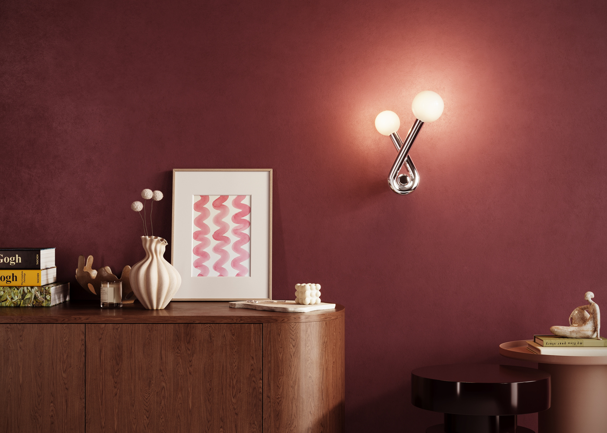 Светильник настенный Maytoni Vortex MOD476WL-02PT