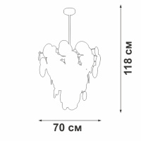 Люстра на штанге Vitaluce V5802-8/8PL