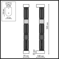 Светильник настенный светодиодный Odeon Light COLLIER 5455/18WL