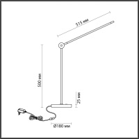 Настольная лампа светодиодная Odeon Light FODEN 7101/12TL Настольная лампа светодиодная Odeon Light FODEN 7101/12TL