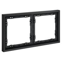 Рамка пластиковая VOLTUM S70 на 2 поста, (графит) VLS100207