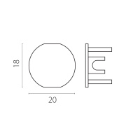 Заглушка для шинопровода 5064хх (2 шт) тип D Lightstar Linea 506467