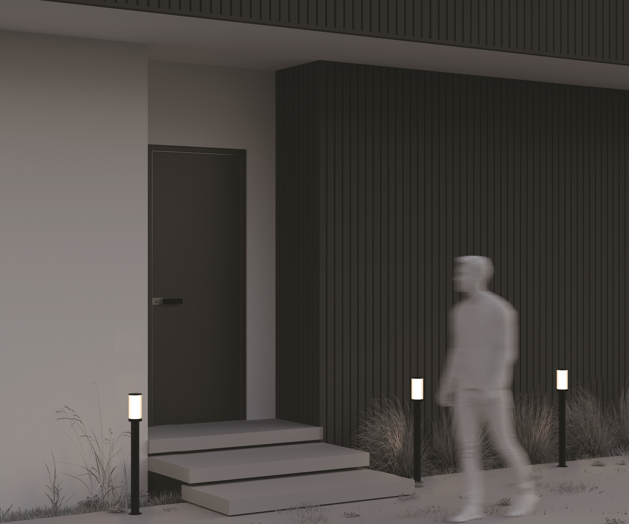 Уличный ландшафтный светильник Maytoni Rib O502FL-01B1