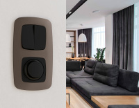 Лицевая панель для светорегулятора универсального QUANT Ambrella Volt OMEGA OP8055