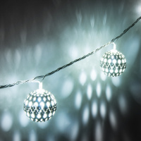 Гирлянда Eurosvet 400-003 400-003 хром/белый с эффектом мерцания 2,8м IP20 a049834