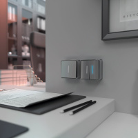 Выключатель одноклавишный с подсветкой серебряный Werkel Gallant W5010106 4690389167072 a052766