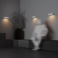 Уличный настенный светодиодный светильник Maytoni Lot O428WL-L10W3K