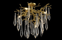 Потолочная люстра Crystal Lux REINA PL5 D600 GOLD PEARL