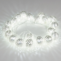 Гирлянда Eurosvet 400-003 400-003 хром/белый с эффектом мерцания 2,8м IP20 a049834