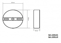 Потолочный светодиодный светильник Kink Light Затмение 2202,01 Потолочный светодиодный светильник Kink Light Затмение 2202,01