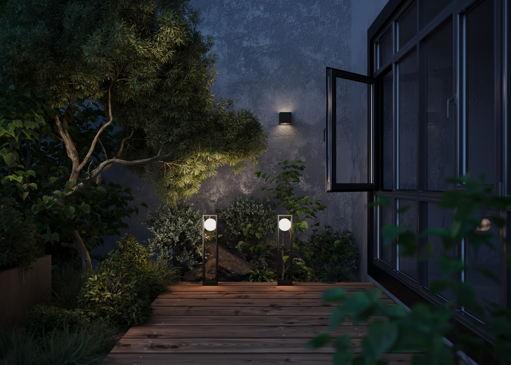 Уличный настенный светильник Maytoni Slate O483WL-L10GF3K