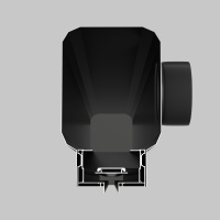 Диффузор с отражателем, линейный, ГКЛ 12,5 мм, черный, КСД тип 3 Maytoni Aero ARO-LD-G12-000003