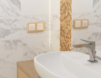 Комплект механизма 2-клавишного перекрестного выключателя 10A Ambrella Volt Omega MO303030