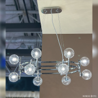 Люстра подвесная Crystal Lux LUXURY SP12L CHROME