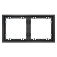 Рамка пластиковая VOLTUM S70 на 2 поста, (графит) VLS100207