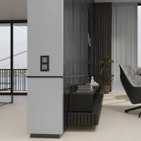 Умный сенсорный выключатель одноклавишный Werkel серебро W4513006