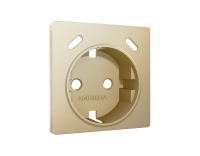 Лицевая панель ALFA для электрической розетки с заземлением со шторками Ambrella Volt ALFA AP6105