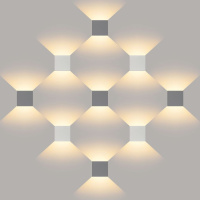 Уличный настенный светильник Elektrostandard Winner 1548 TECHNO LED белый a038412