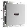 Розетка HDMI серебряная Werkel WL06-60-11 4690389110993 a039268