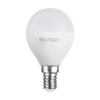 Светодиодная диммируемая лампа Wi-Fi Voltega E14 5W 2700K VG 2428 шар матовый