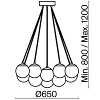 Люстра подвесная Freya Fiesta FR5231PL-13CH