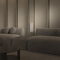 Рамка на 4 поста Werkel Split айвори/белый, soft-touch W0043066 a067257