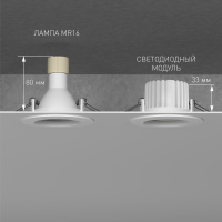 Умный светодиодный модуль 7W 2700-6500K 113° CCT+DIM Elektrostandard BMGU1005 белый a071264 Умный светодиодный модуль 7W 2700-6500K 113° CCT+DIM Elektrostandard BMGU1005 белый a071264