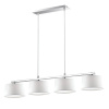 Подвесная люстра Ideal Lux Hilton SP4 Linear Bianco 075495 Подвесная люстра Ideal Lux Hilton SP4 Linear Bianco 075495