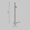 Торшер светодиодный Maytoni Thin MOD395FL-L28B3K