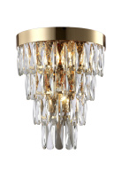 Настенный светильник Crystal Lux Abigail AP3 GOLD/TRANSPARENT