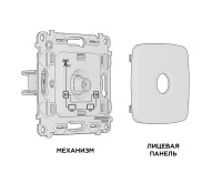 Комплект механизма TV розетки проходной Ambrella Volt OMEGA MO643030