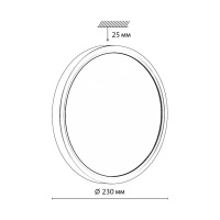 Светильник настенно-потолочный светодиодный Sonex OMEGA WHITE 7661/18L