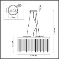 Подвесная люстра Odeon Light York 4788/10