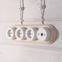 Ретро кабель витой 2х1,5 50м. Werkel W6452501 a050778