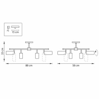 Люстра потолочная Lightstar Rullo LR728364864
