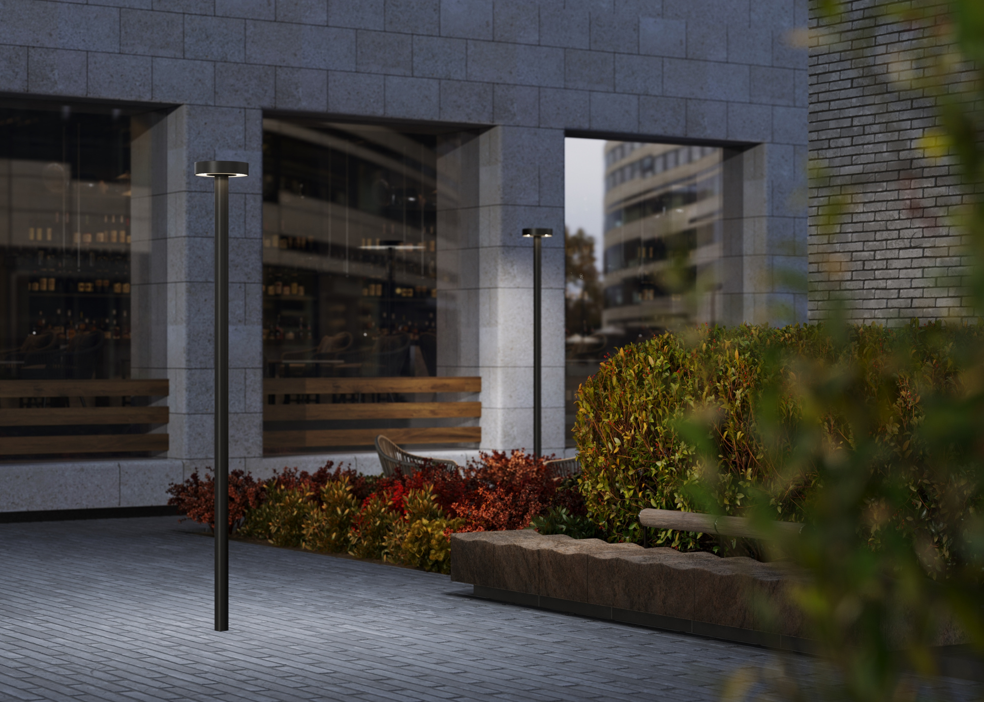 Уличный ландшафтный светодиодный светильник Maytoni Nail O529FL-L30B3K