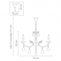 Подвесная люстра Osgona Stregaro 694082