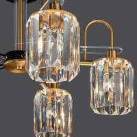 Люстра на штанге Eurosvet Tenia 70090/5 черный a045144