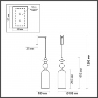 Бра Odeon Light Candy 4861/1WA Бра Odeon Light Candy 4861/1WA