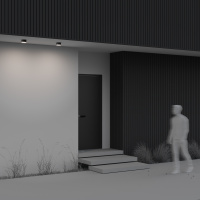 Уличный потолочный светодиодный светильник Maytoni Zon IP O430CL-L15B4K