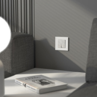 Рамка на 1 пост Werkel Senso белый стекло soft-touch W0013101