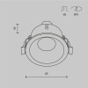 Светильник встраиваемый Maytoni Zoom DL032-2-01W-1(N)